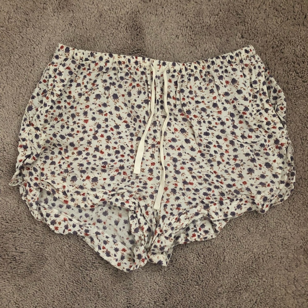 Brandy Melville Floral Soft Shorts